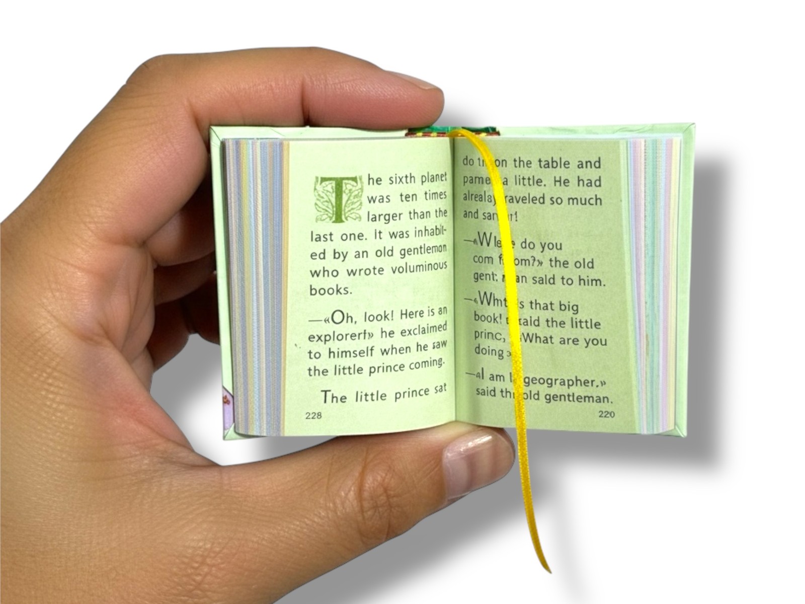 The Little Prince 2025 miniature book complete edition green hardbound 440 pages