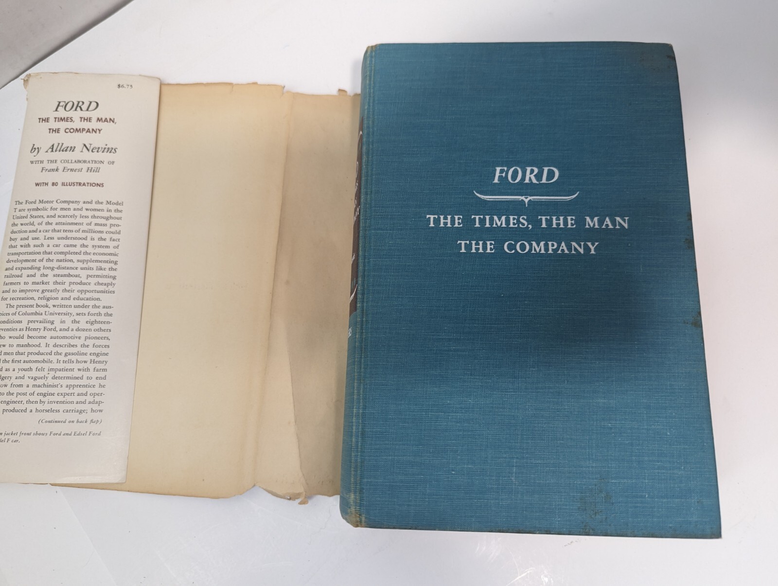 Ford: The Times, The Man, The Company – by Allan Nevins 1954 HC/DJ