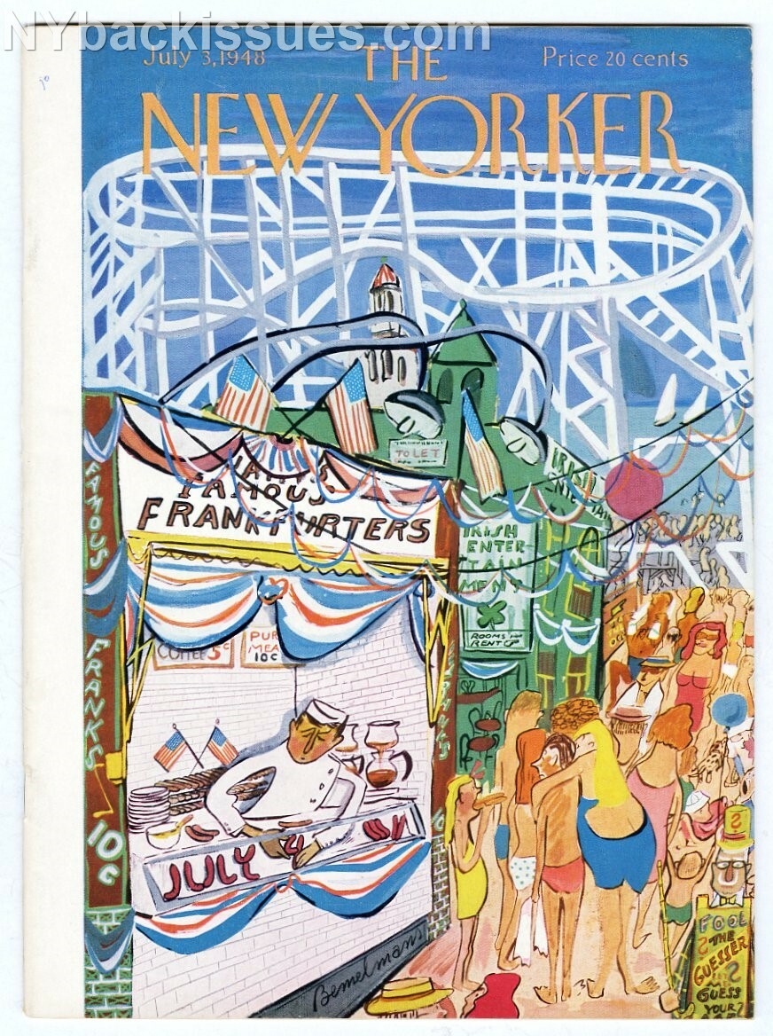 New Yorker magazine July 3 1948 Ludwig Bemelmans Dizzy Gillespie S.J. Perelman