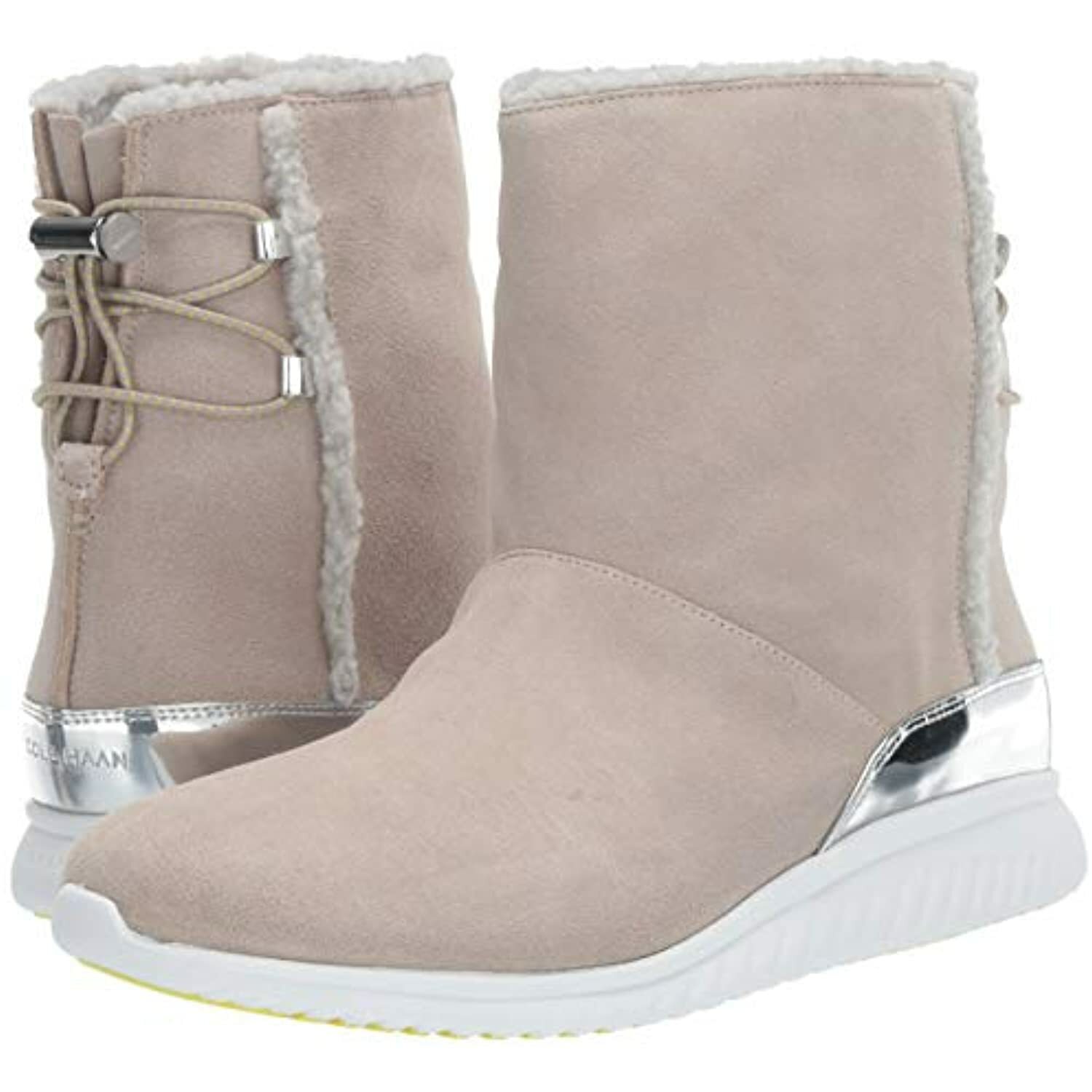 Cole Haan Women’s Studiogrand Slip on Boot Ankle DOVE SUEDE WATER PROOF 8 B US