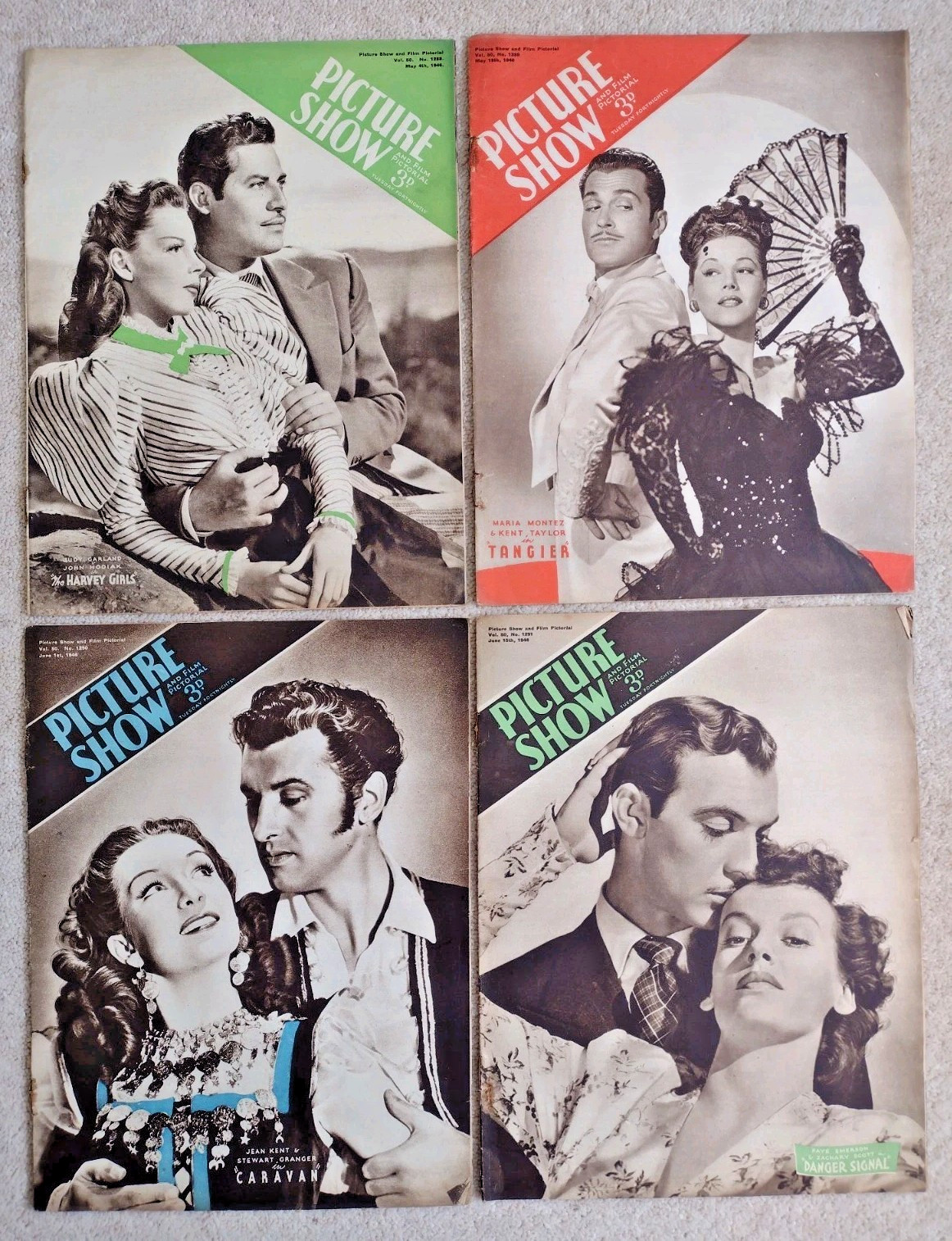 Picture Show magazine x11 1946 issues Garland Sinatra Bergman Cooper +++