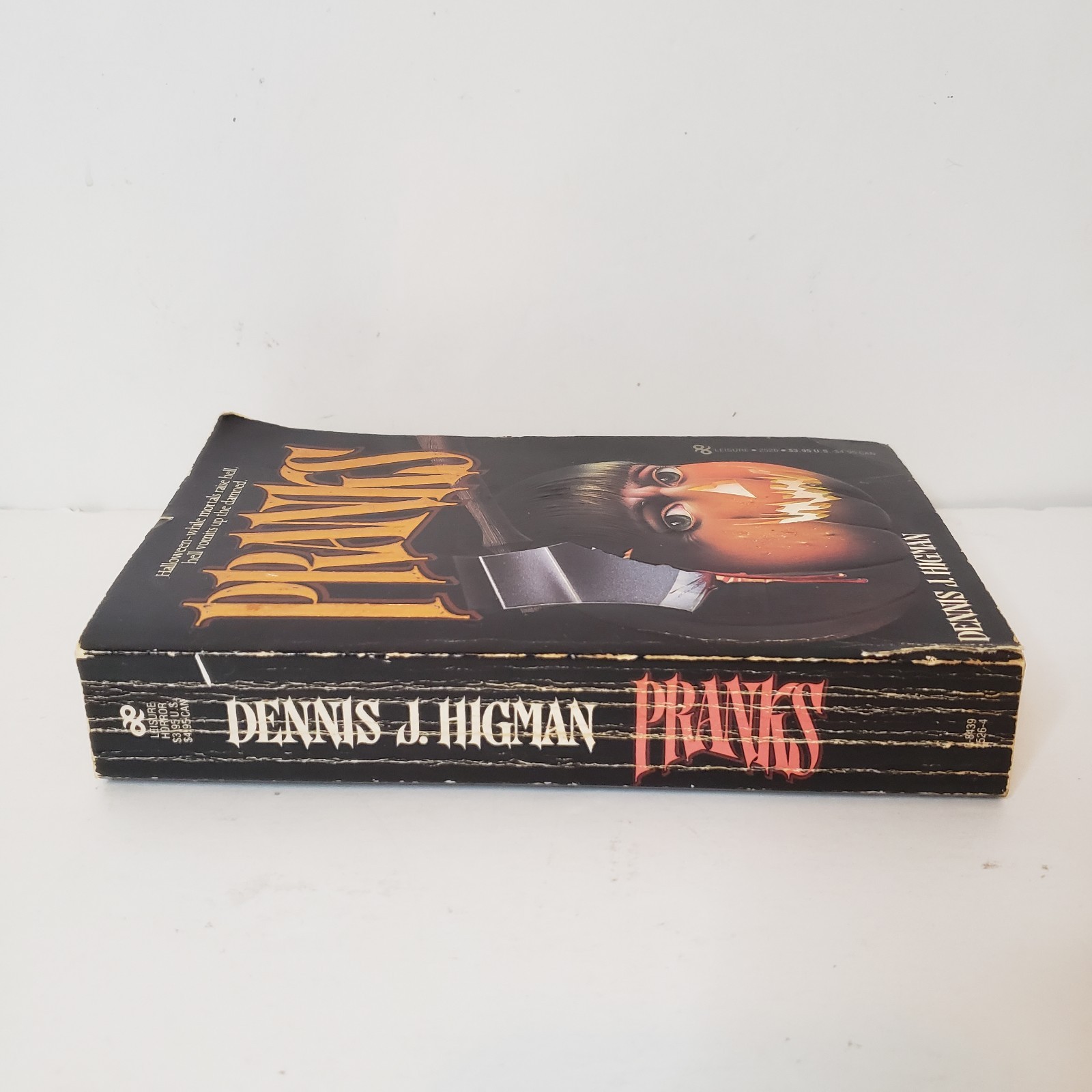 Pranks Paperback Book Dennis J. Higman Leisure Horror Vintage Halloween