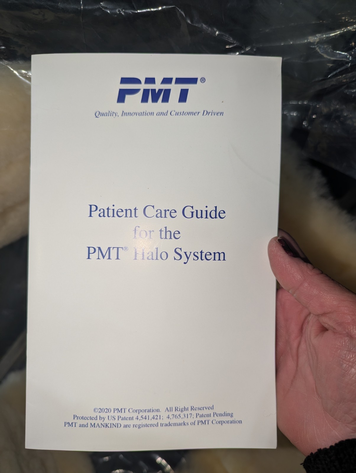 PMT Halo System 1200 Series Instruction Manual & Patient Care Guide, Illus.
