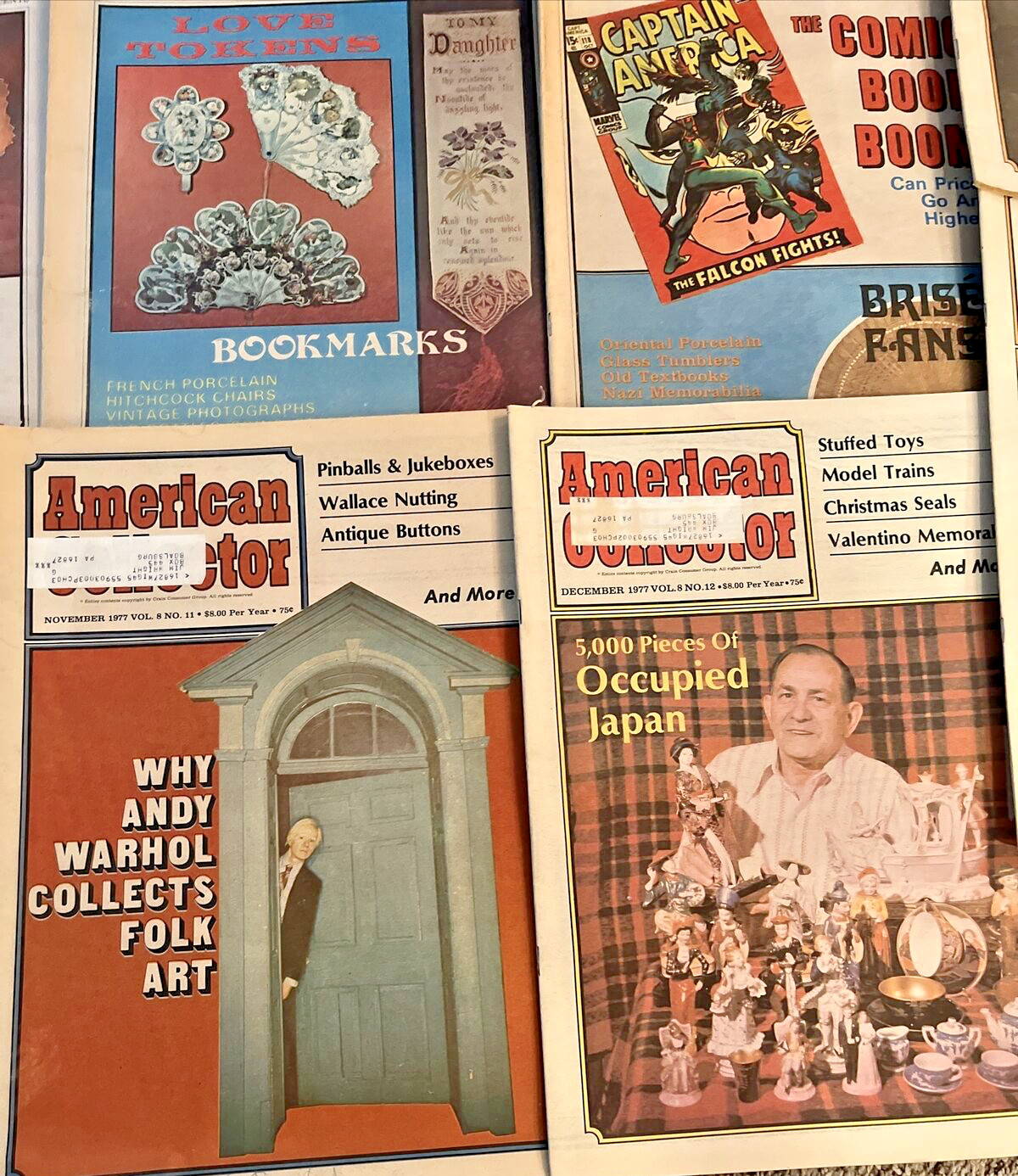 LOT Of 20 “American Collector” Magazines 1976-77 Occupied Japan Carnival Glass