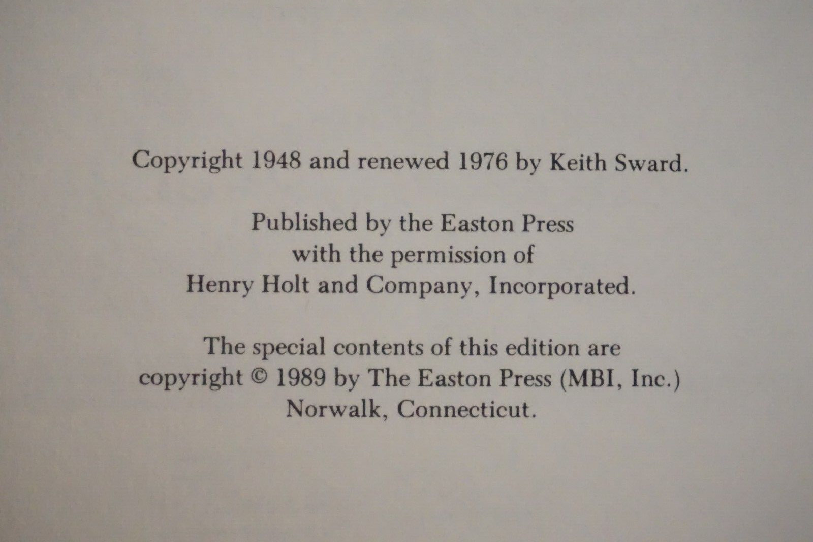 The Legend of Henry Ford by Keith Sward 1989 Easton Press