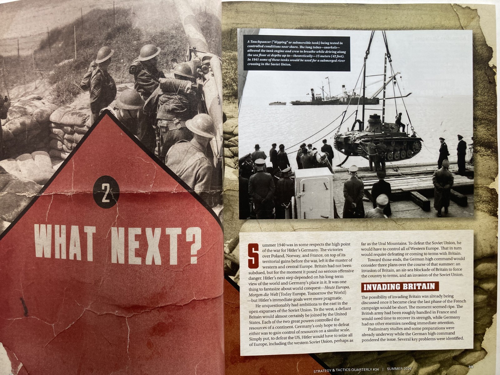 SEALION – PLAN TO INVADE ENGLAND 2026 STRATEGY & TACTICS QUARTERLY Magazine