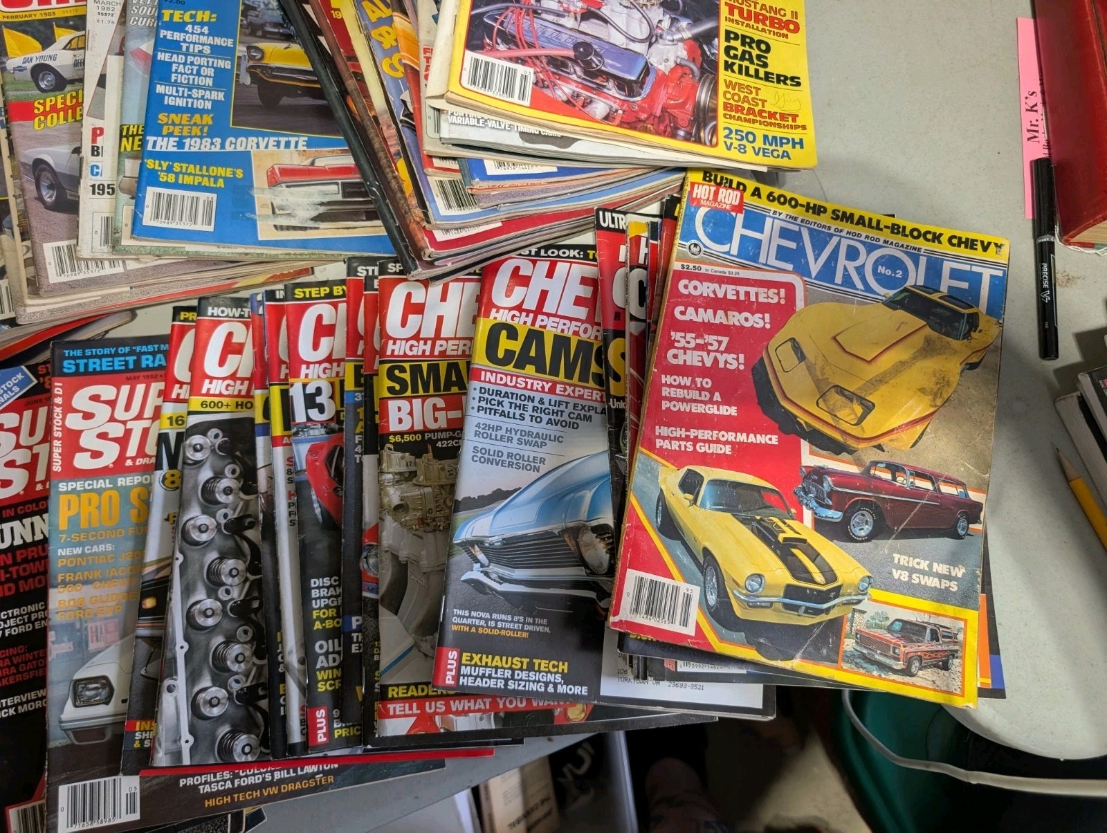 Lot of 75+ Super Chevy Super Sport Hot Rod Hot Rodding Magazine 1970s-2000s Vtg