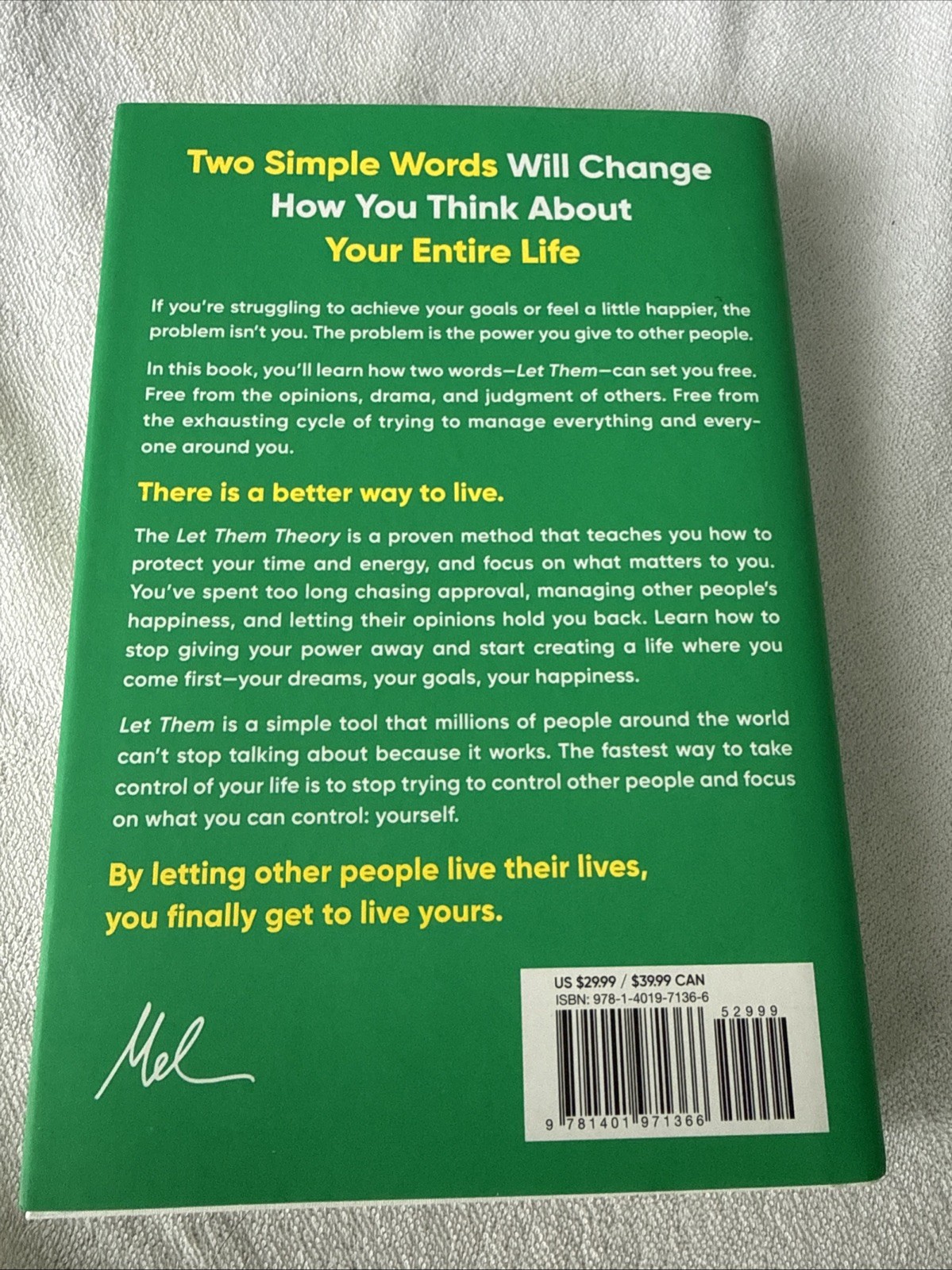 The Let Them Theory: A Life-Changing Tool for Millions – NEW – Hardcover