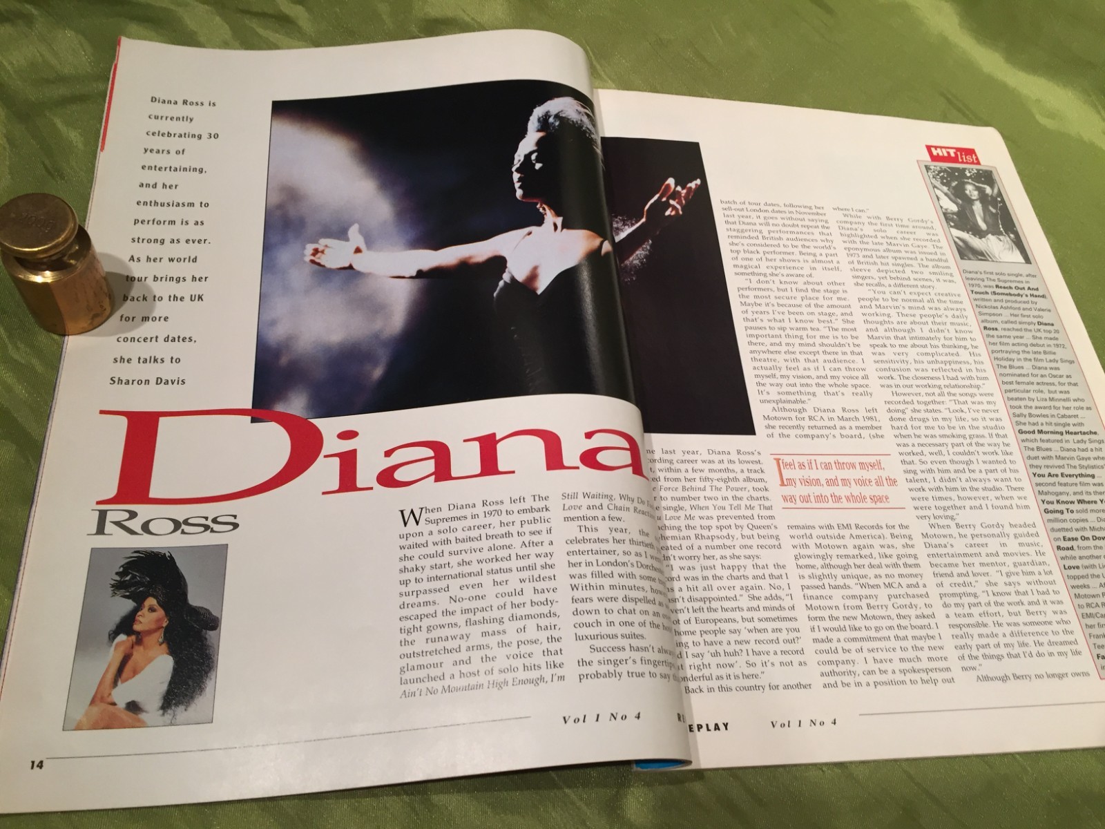REPLAY MAGAZINE #4 [Jul 1992] Diana Ross, Howard Jones, Maire Brennan, Yardbirds
