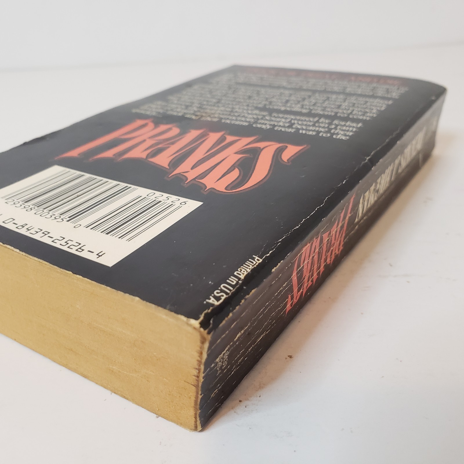 Pranks Paperback Book Dennis J. Higman Leisure Horror Vintage Halloween
