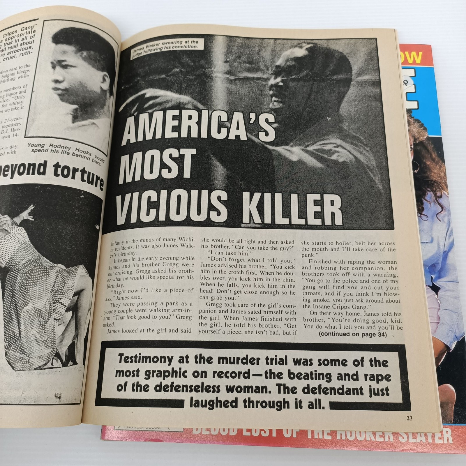 5x Detective Files Vintage True Crime Magazines 1991-1992 May-Jul 1992 Set