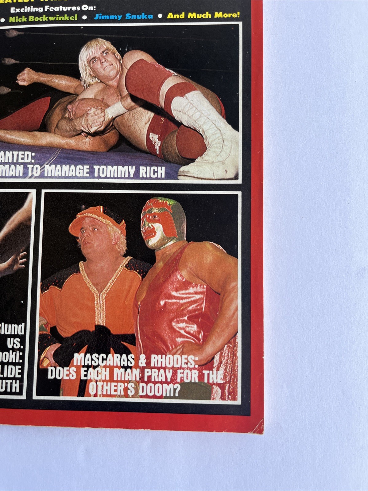 Pro Wrestling Illustrated Magazine PWI April 1983 Mascaras Andre Poster Dusty