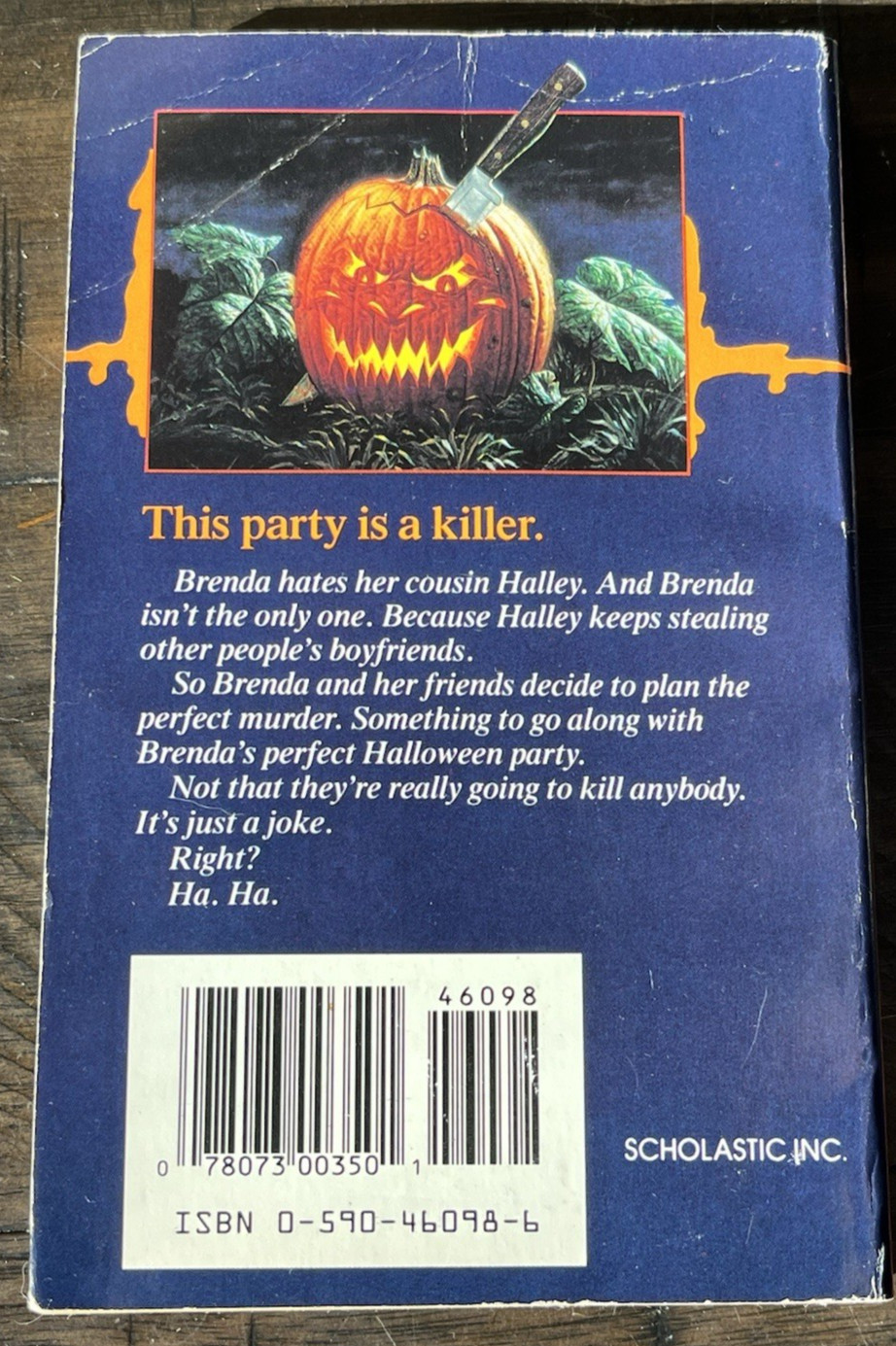 Halloween Night R.L. Stine Horror First Scholastic Printing Vintage Paperback