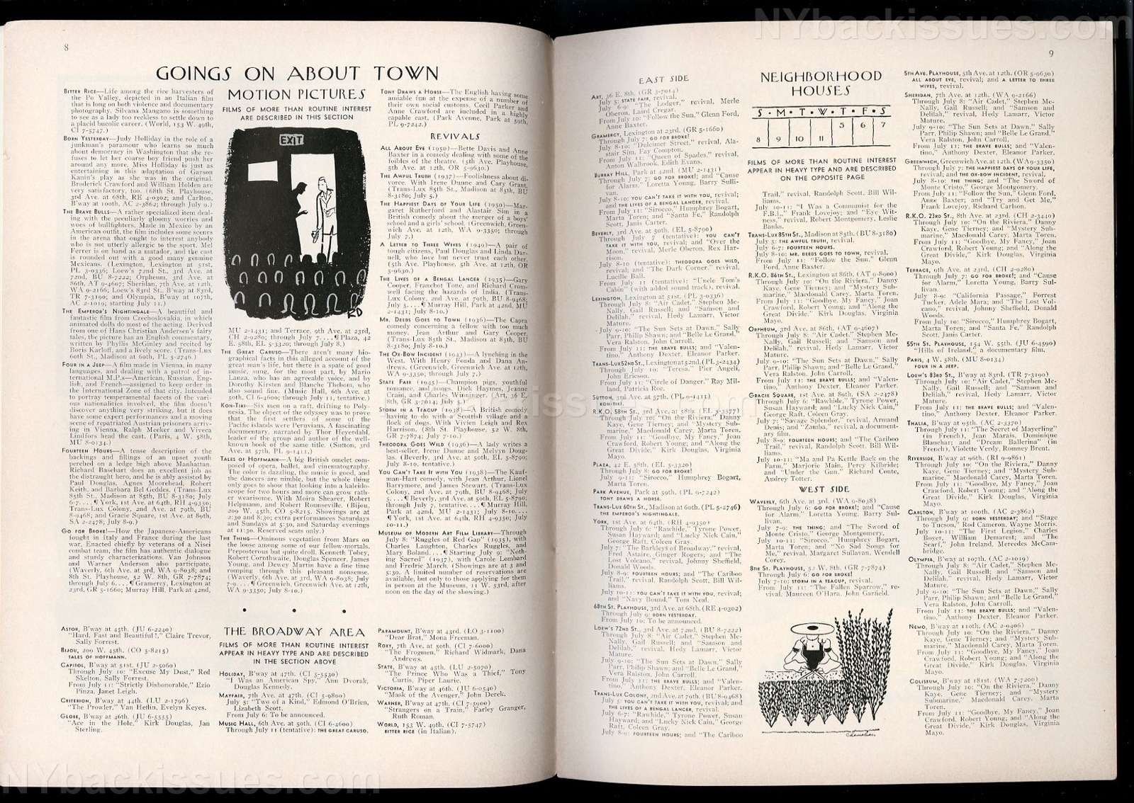 New Yorker magazine July 7 1951 Sherlock Holmes exhibit Festival of Britain