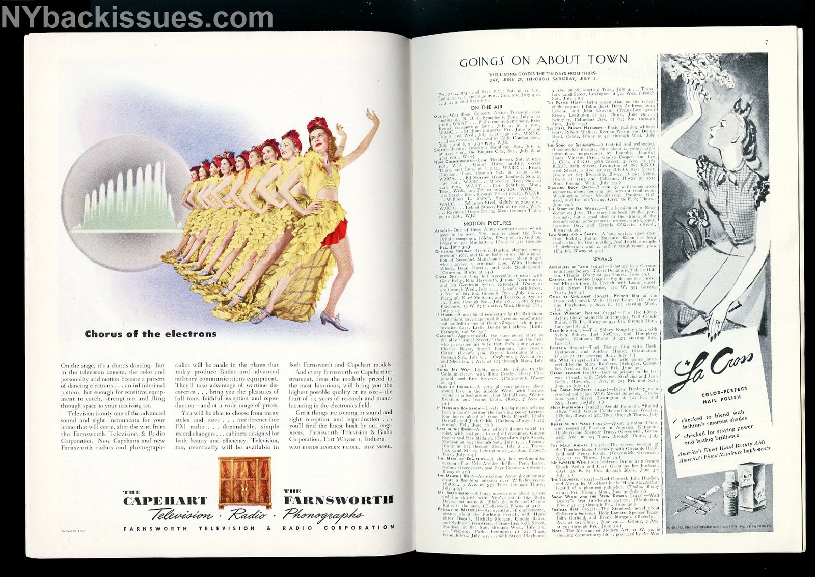 New Yorker magazine July 1 1944 Joseph Wechsberg Rolfe Humphries WWII symbols