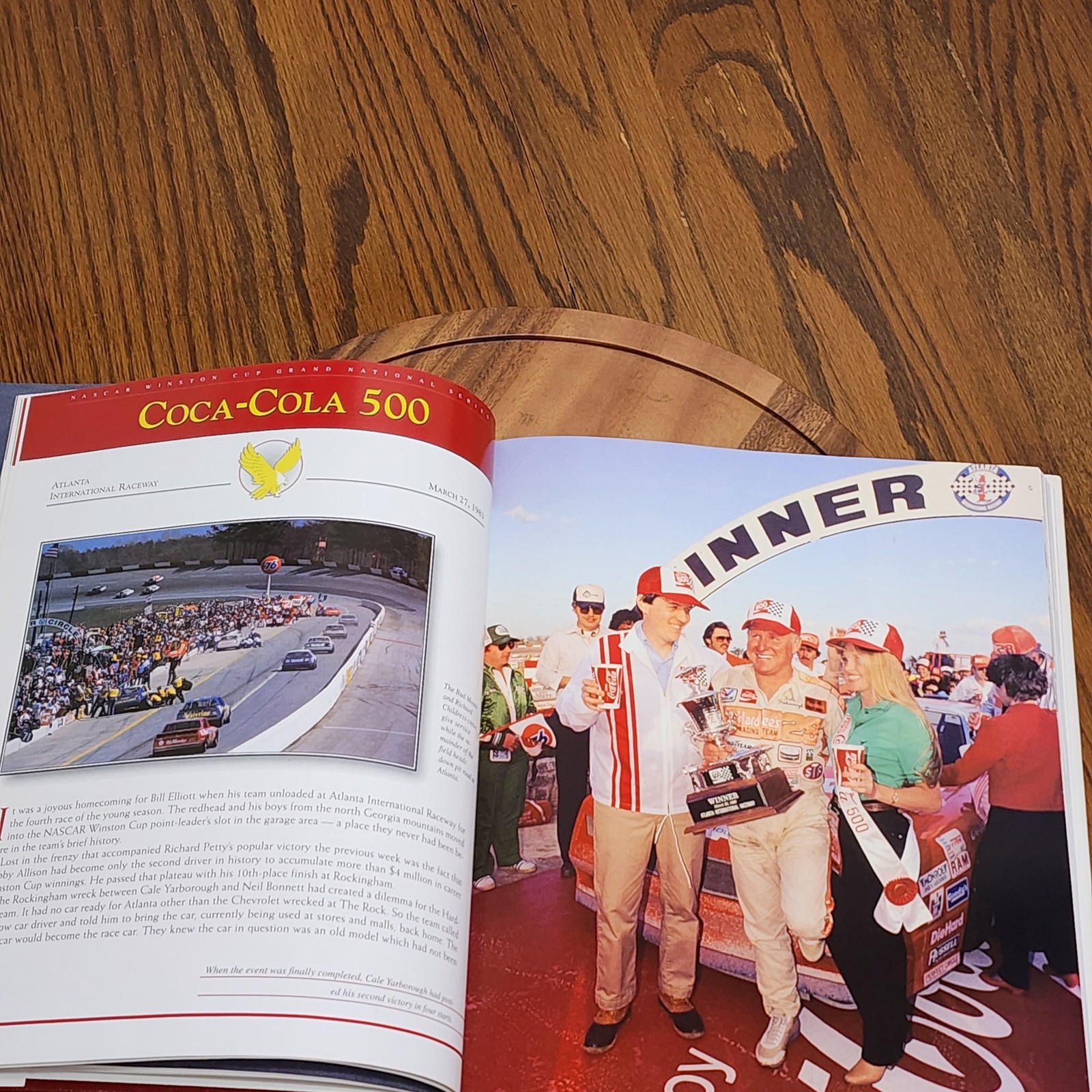 WINSTON CUP ’83 GRAND NATIONAL SERIES J W JOHNSTON NASCAR MAROON HARDCOVER 1983