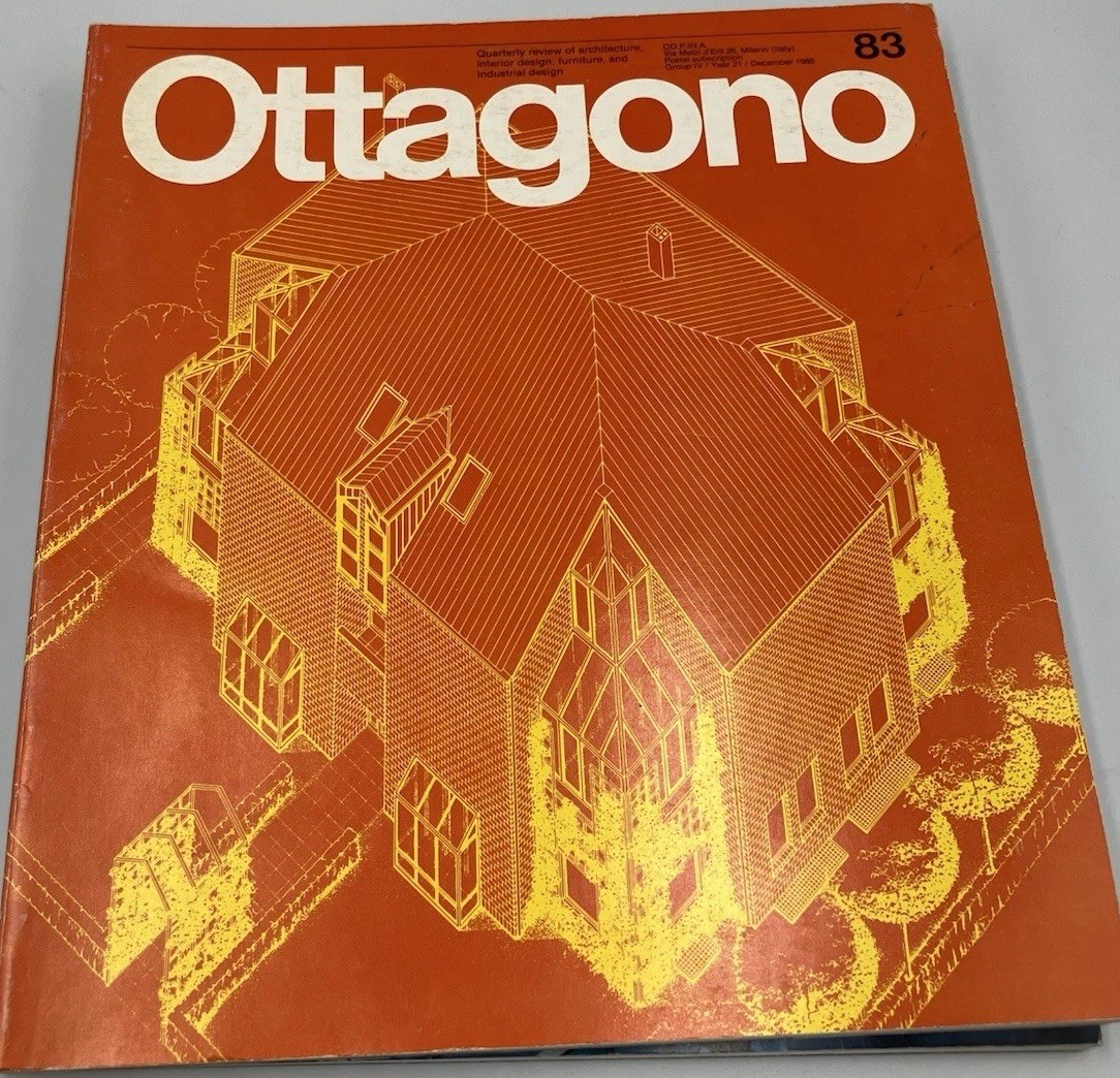 Lot of 3 Vintage Ottagono Quarterly 1986 1987 Issues Architecture Italian Design
