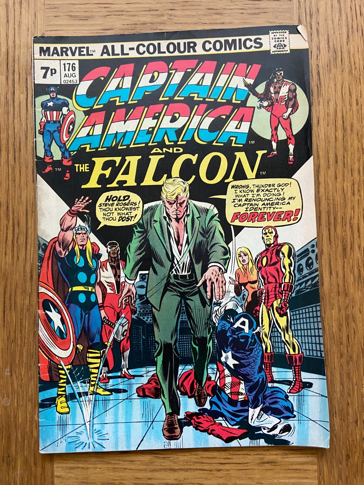 Captain America issue 176 from August 1974 – Free Post