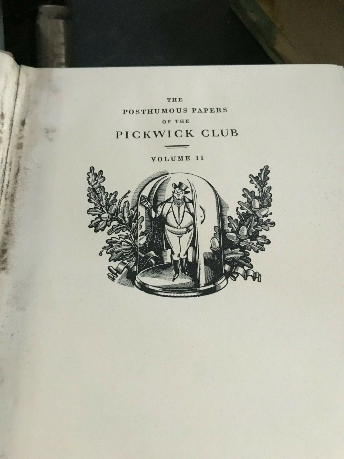 Dickens- Pickwick Papers Vol 1&2 1933 Limited Editions Club W/ Slip Case!!