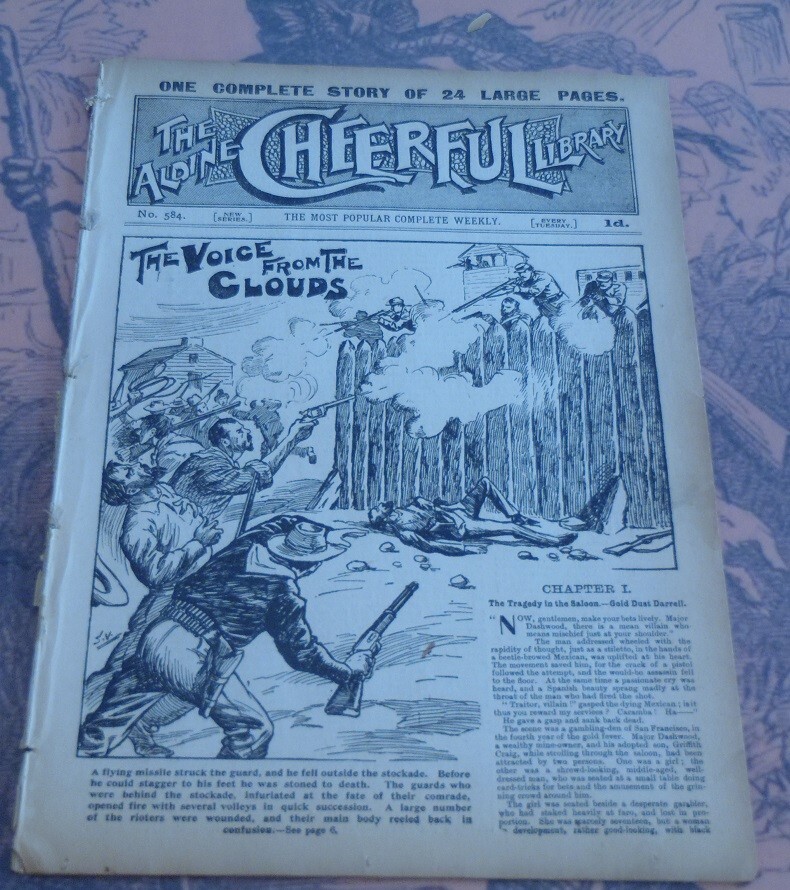 WESTERN ADVENTURE ALDINE CHEERFUL LIBRARY #584 SCARCE PENNY DREADFUL