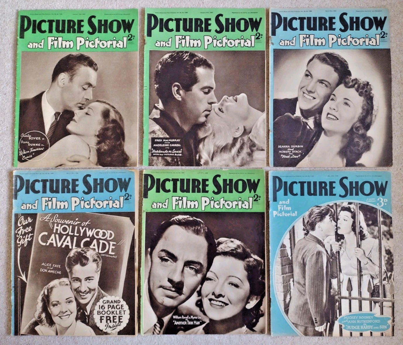 Picture Show magazine x13 1940 issues WW2 Home Front – all listed