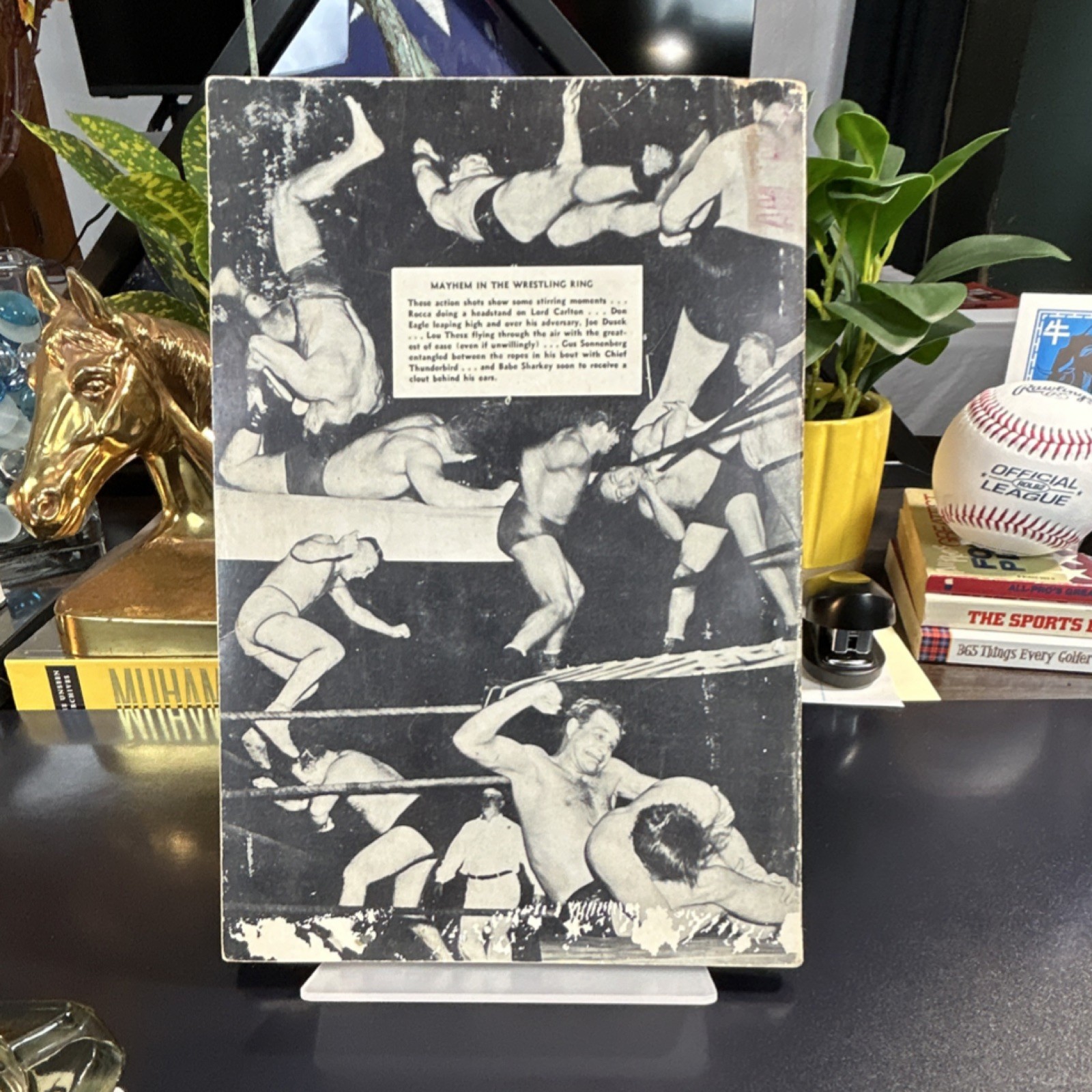 Sid Feder Wrestling Book Softcover Key Publishing Co. Vintage copyright 1952