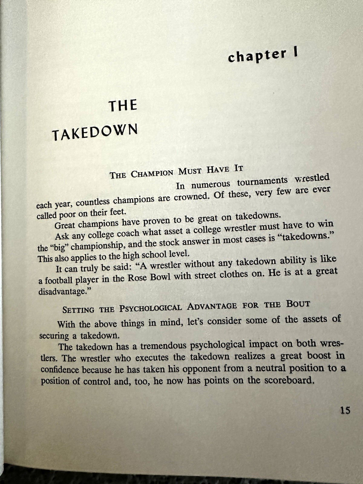 1967 1st Ed., Guide to the Takedown in Wrestling, Brown & Robertson, DJ, Illust.