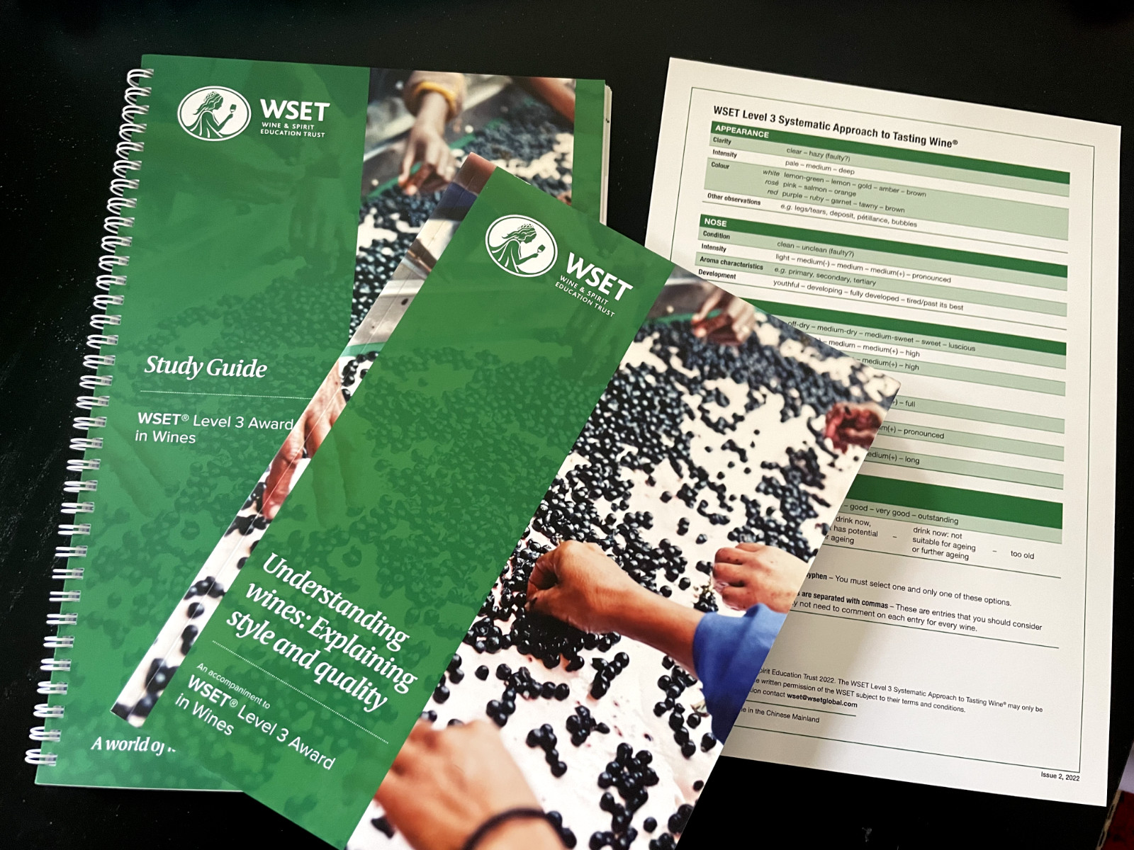NEW: WSET Level 3 Wines Textbook/Workbook Study Pack – Current Edition, 2022