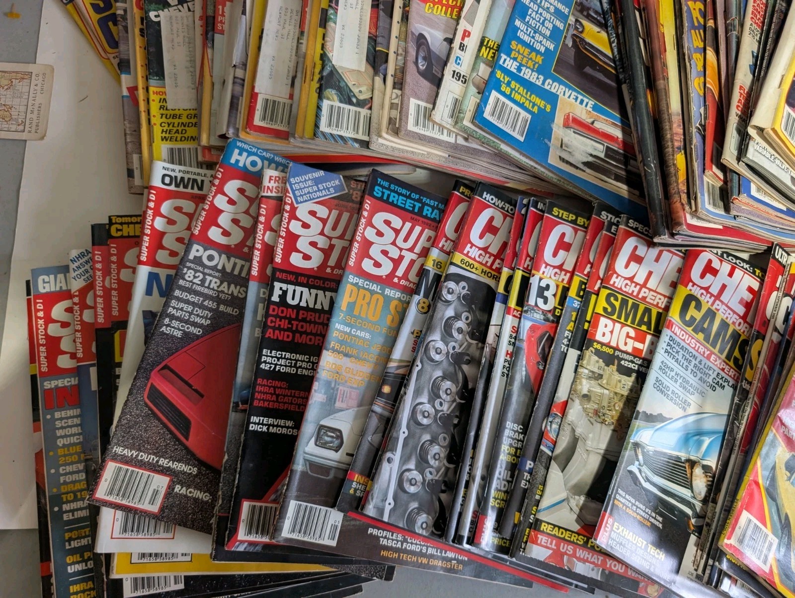 Lot of 75+ Super Chevy Super Sport Hot Rod Hot Rodding Magazine 1970s-2000s Vtg