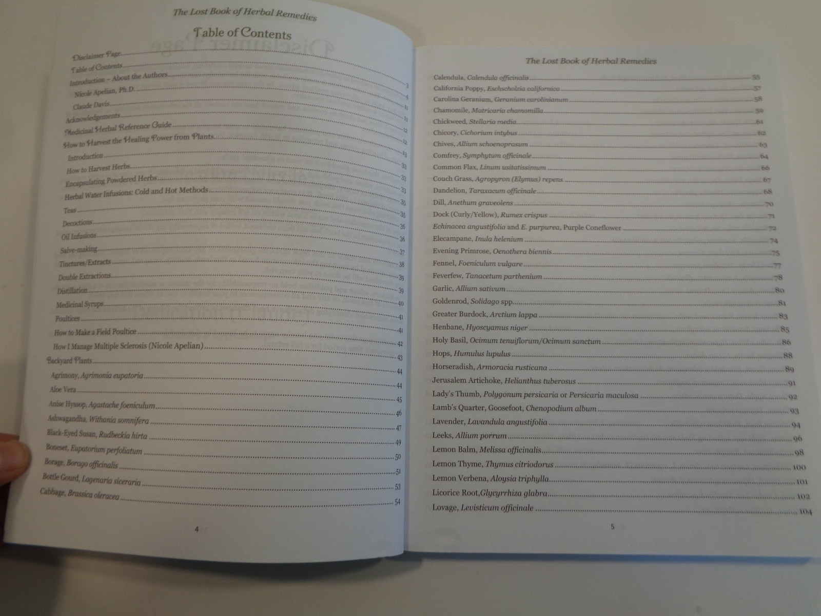The Lost Book of Herbal Remedies by Claude Davis and Nicole Apelian Home Cures