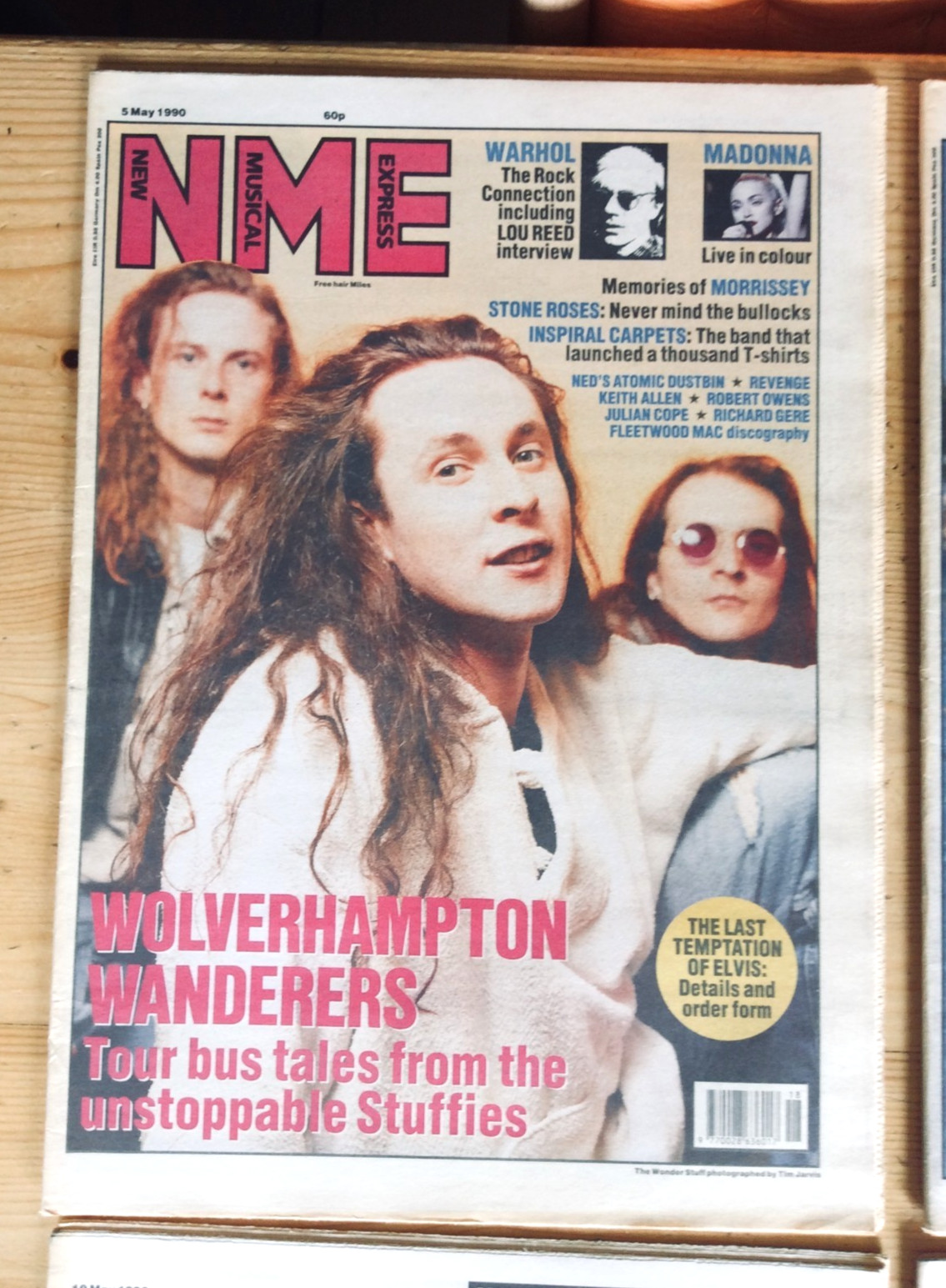 NME. New Musical Express Magazines. May 1990. Four issues. No Posters.