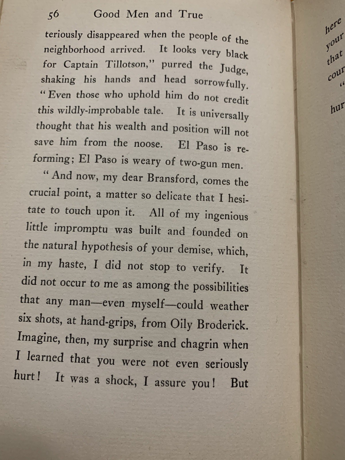 Good Men and True 1st Edition, 1910, Signed by Author, Eugene Manlove Rhodes
