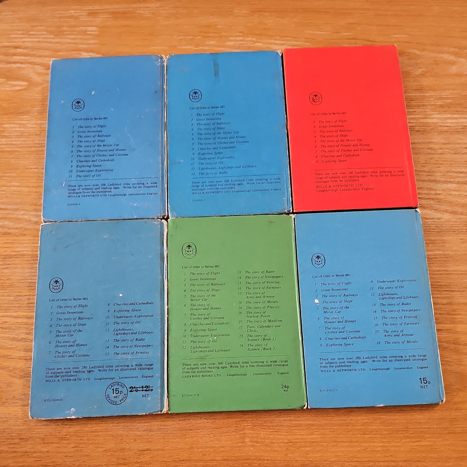 18 Ladybird Books The Story Of Railways, ships, Flight,canals Series 601 584 C2