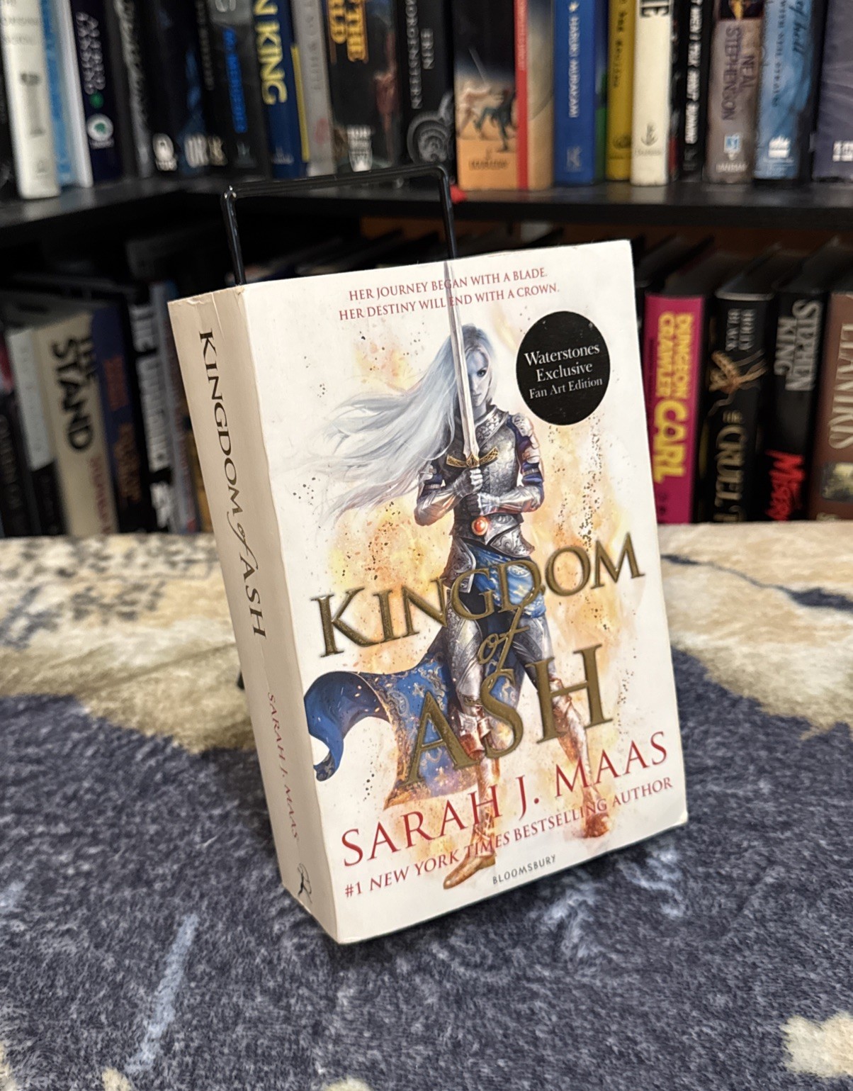 Kingdom of Ash – Sarah J Maas – UK 1st Edition/Print OOP Paperback, Fan Art, VG