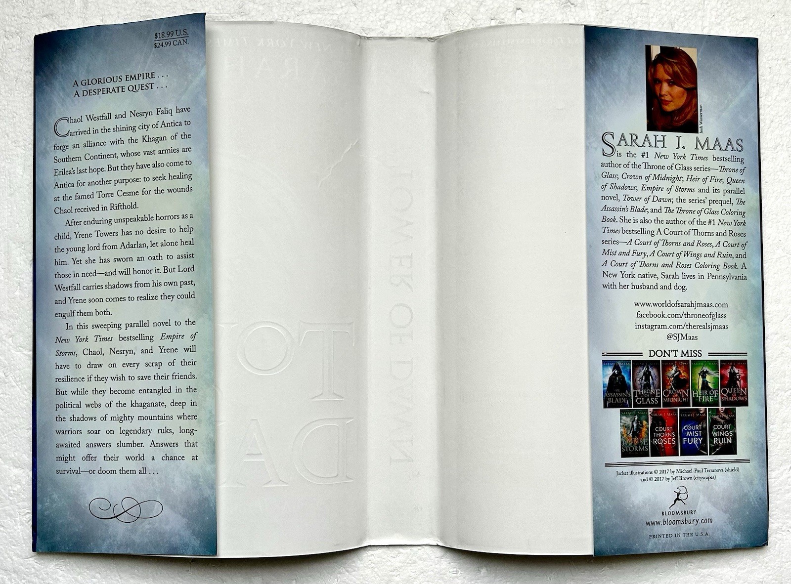 Throne of Glass TOWER OF DAWN Hardcover First Edition 1st Print by Sarah J Maas