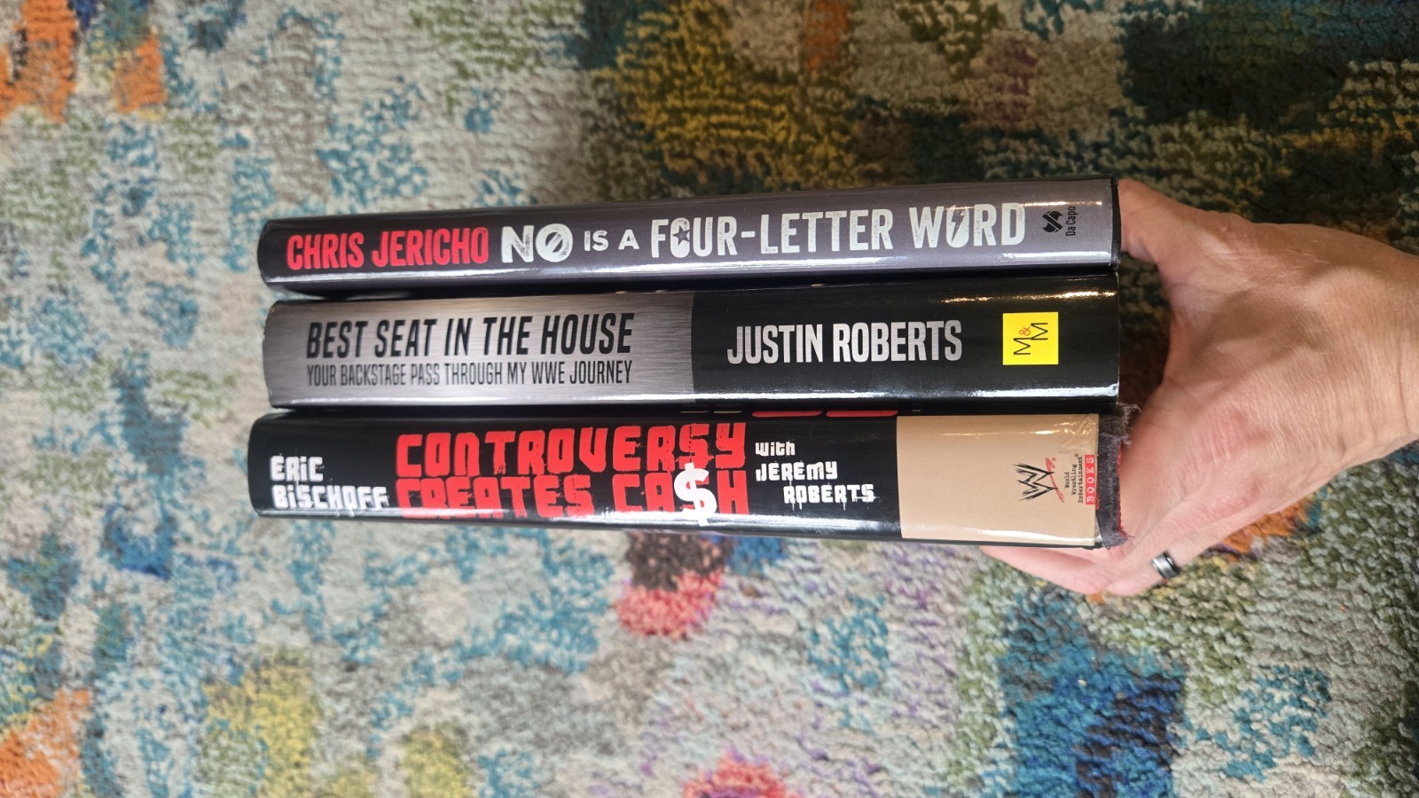 WWE Wresting Book Bundle Chris Jericho, Eric Bischoff Justin Roberts WWF WCW AEW