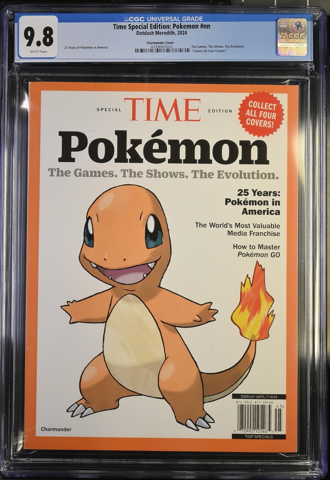 Time Pokémon Special Edition Charmander Cover Jul 24 CGC 9.8