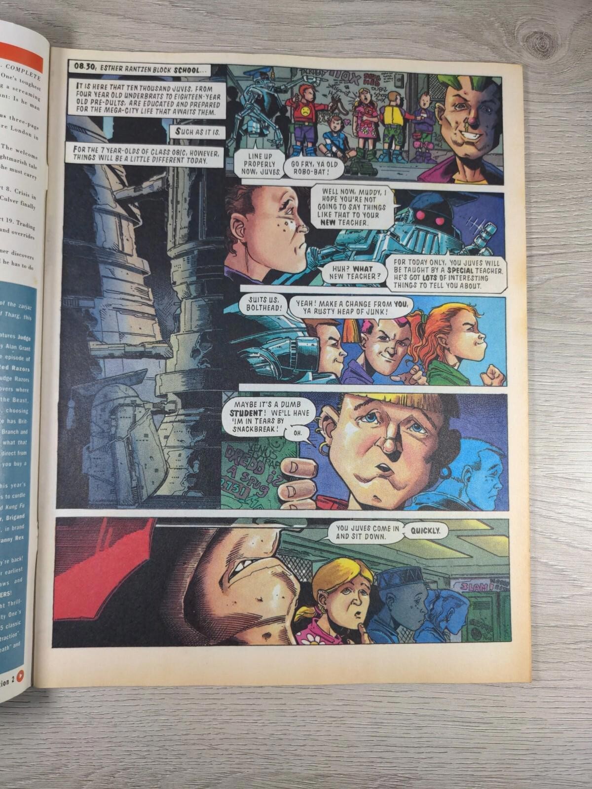 2000AD Featuring Judge Dredd Prog 742 August 1991 Vintage Comic