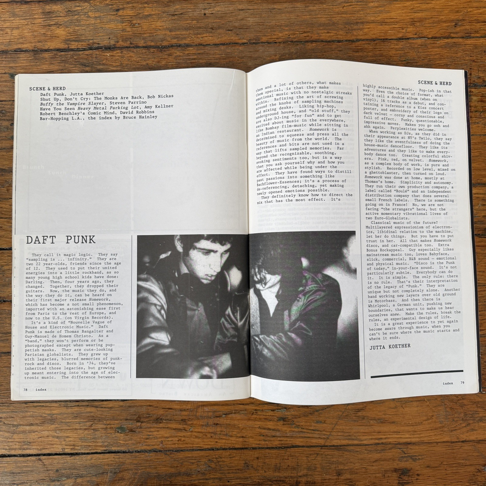 INDEX 9 JUL/AUG 1997 Ellen Gallagher, Steven Alan, Dennis Cooper, Daft Punk