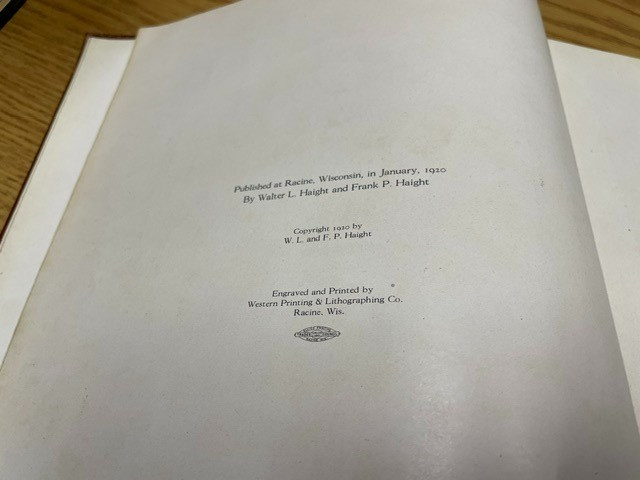 Racine County In The World War – 1920 – by Walter L Haight 121th Field Artillery