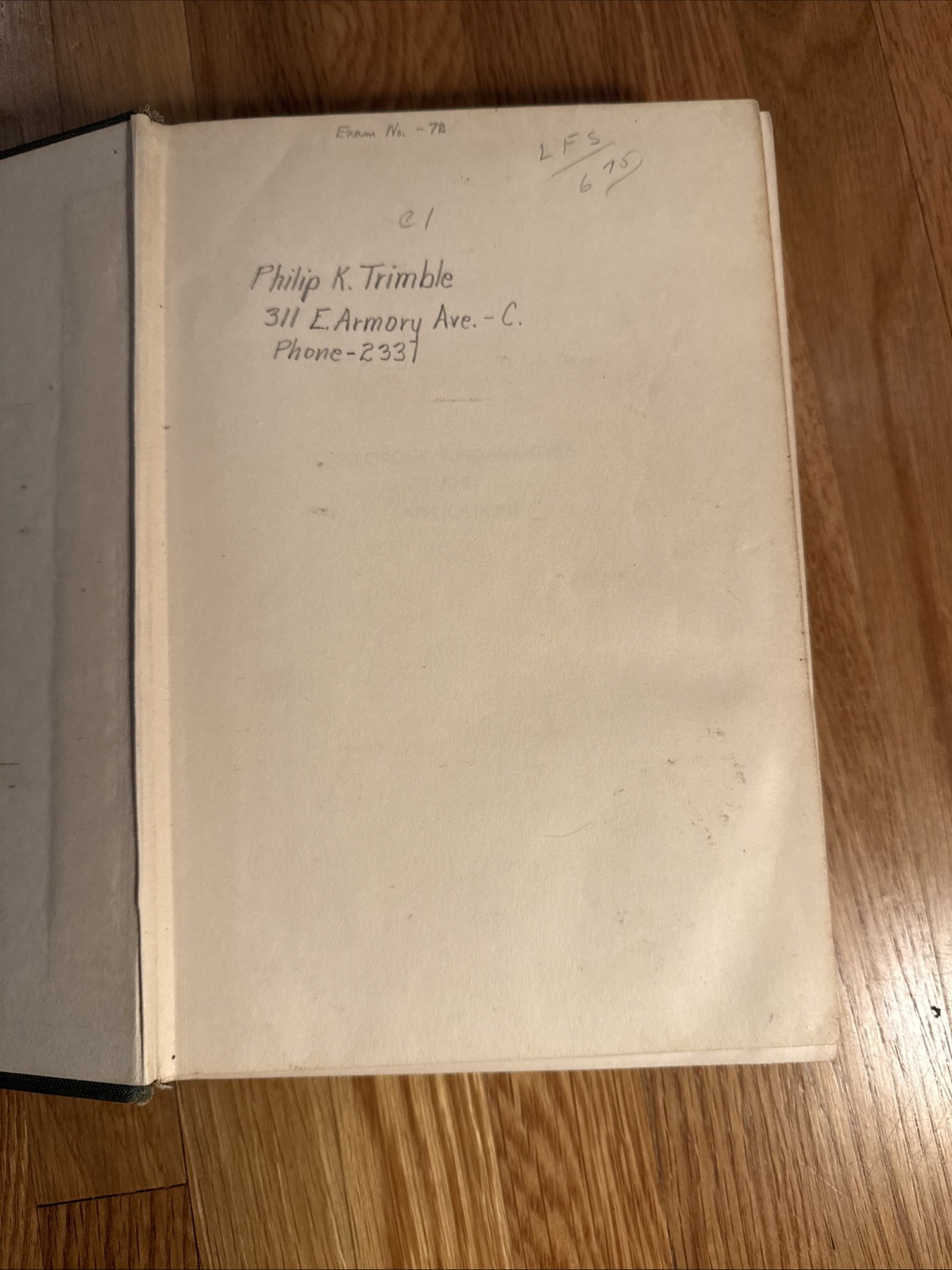 Electronic Fundamentals And Applications John D Ryder 1950 HC / With Notes