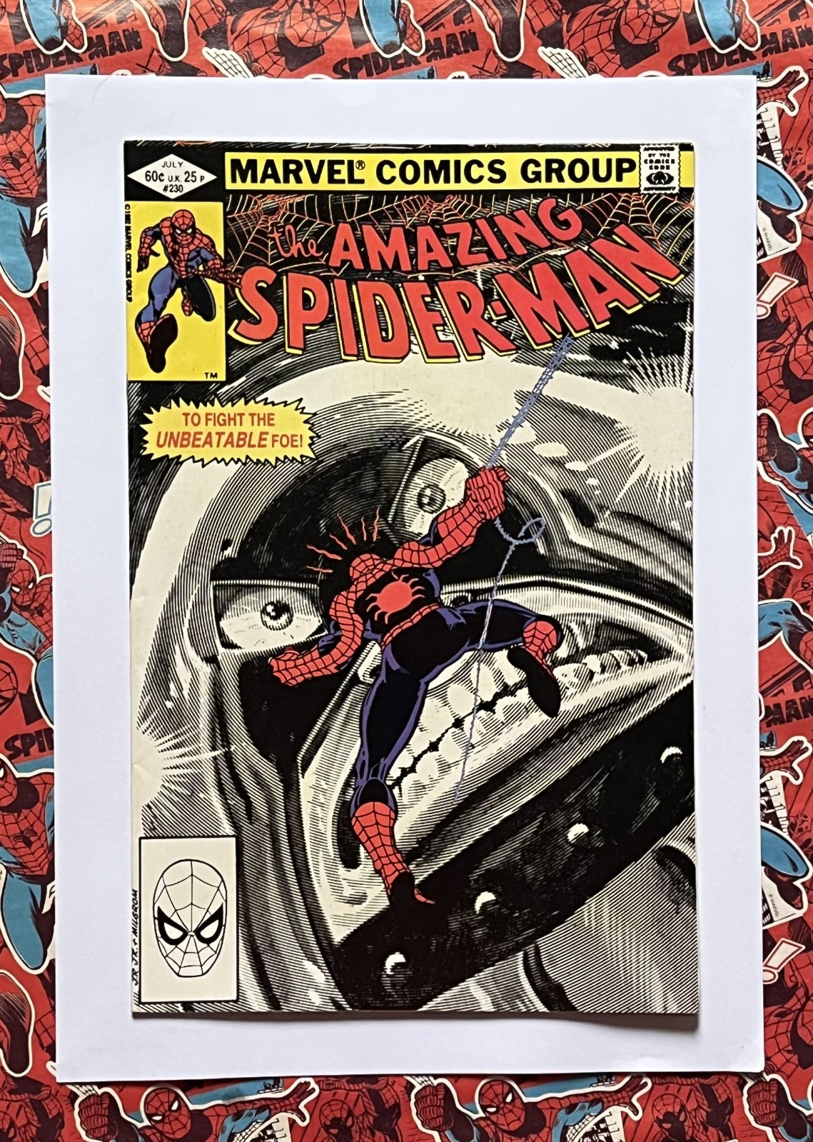 AMAZING SPIDER-MAN #230 – JUL 1982 – JUGGERNAUT APPEARANCE! – VFN+ (8.5) CENTS!