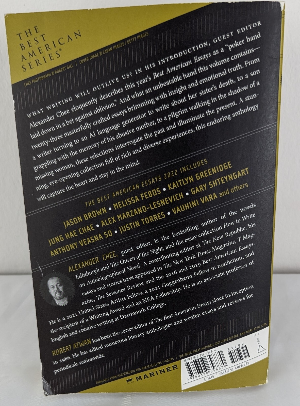 Best American Essays 2022 Paperback Alexander Chee paperback
