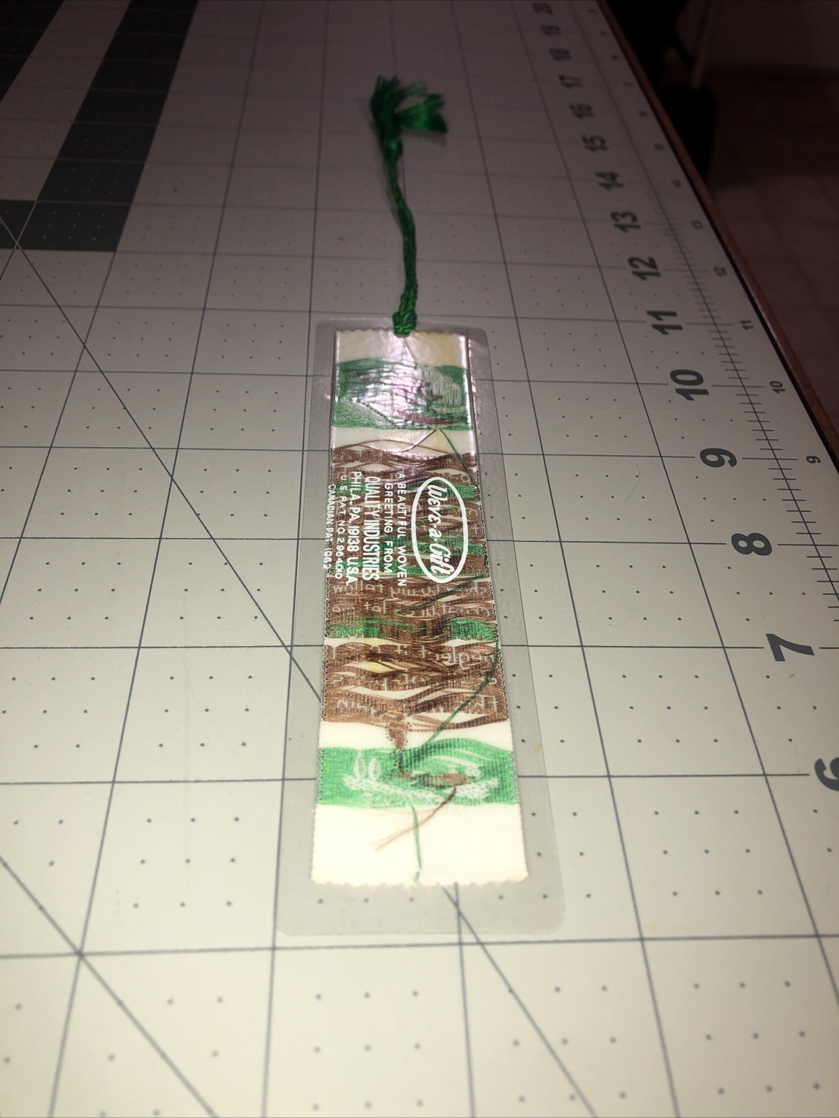 Weve-A-Gift Lovely Bookmark .. “shall not pass this way again” VINTAGE Polyester