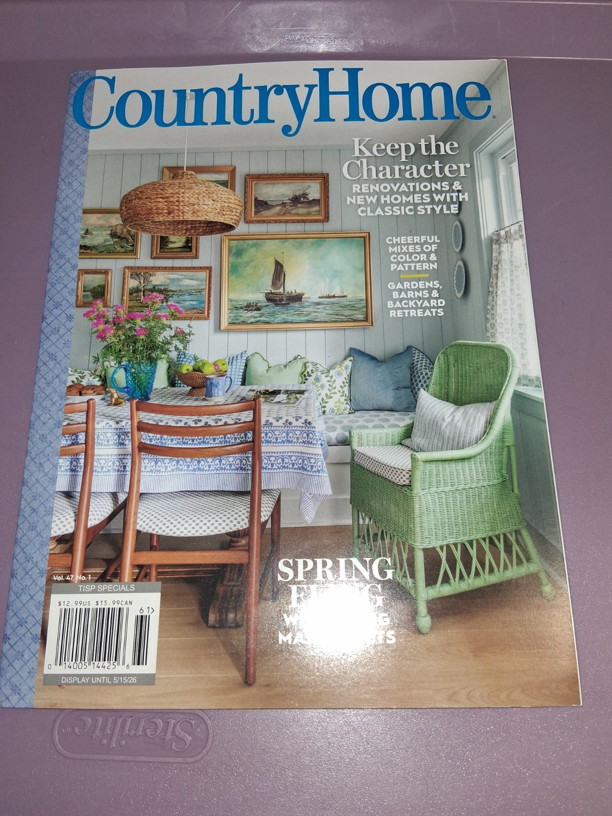 Country Home Magazine Spring 2026 ~ Spring Fling Welcoming May Baskets