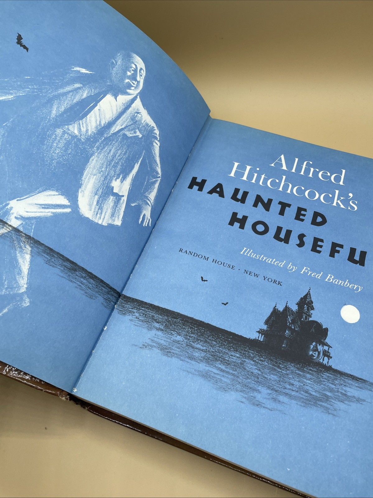 Book Hitchcock’s HAUNTED HOUSEFUL 1961 HArdcover Horror Halloween Vintage Decor