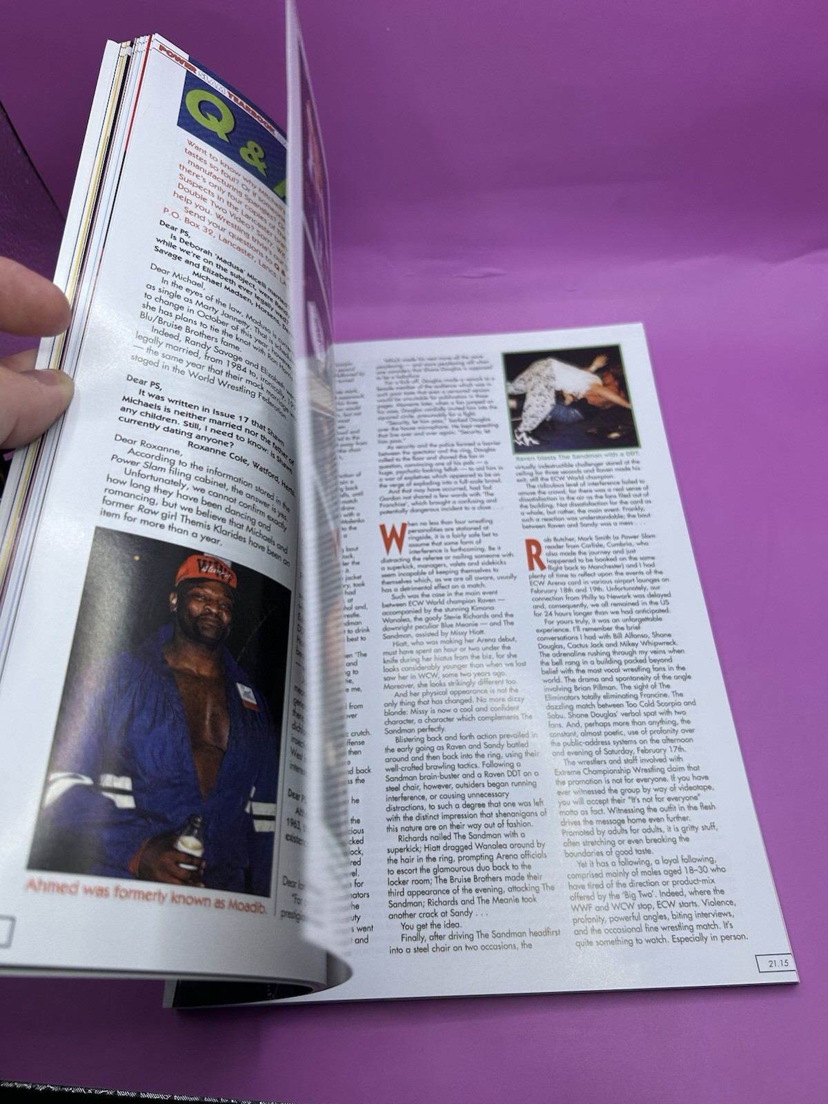 Rare Power Slam Magazine – The 1996 Yearbook, Wrestling Coverage Brian Pillman