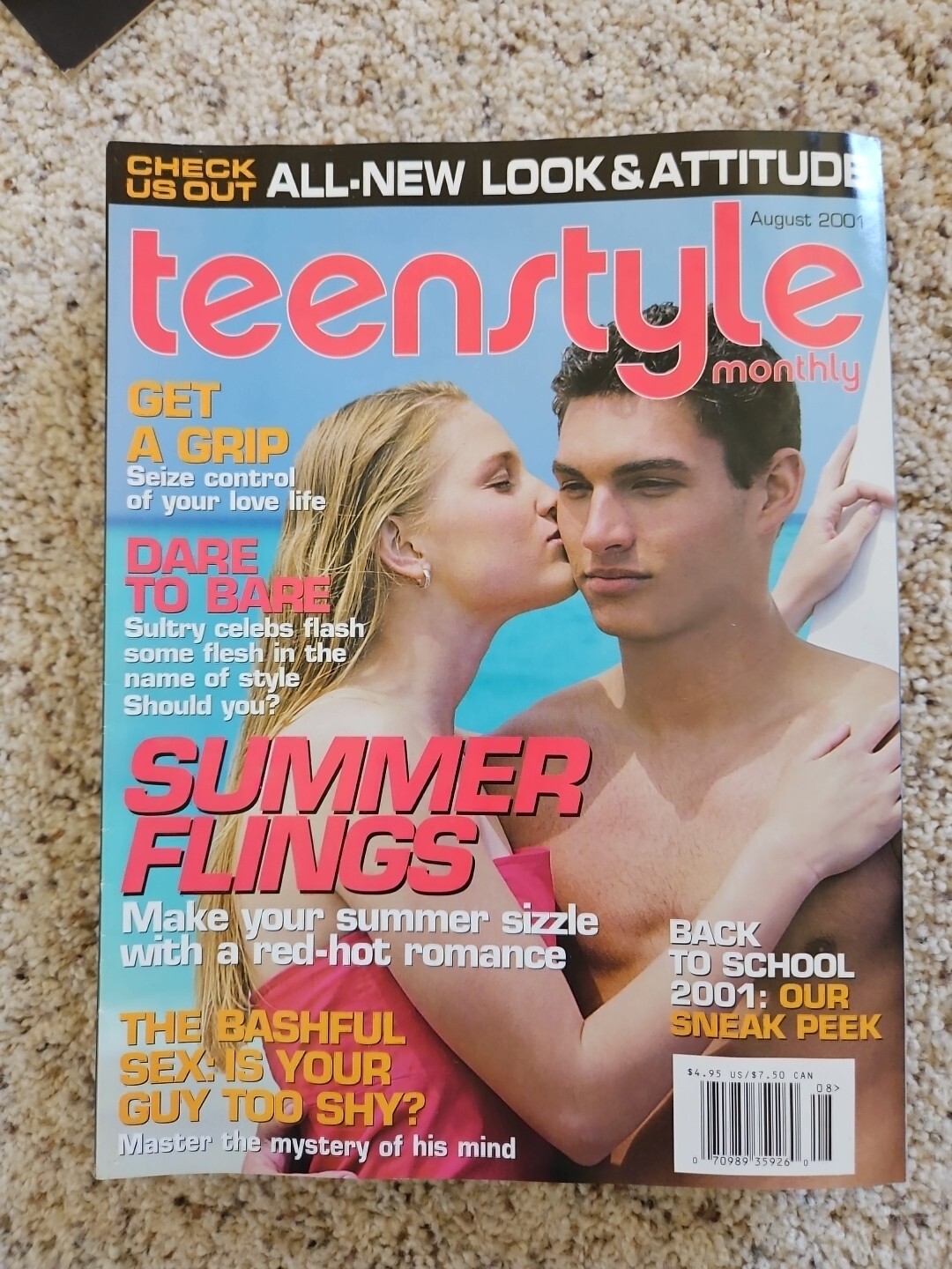 Brand New Vtg teenstyle Monthly Magazine August 2001 Teen Tween Back To School