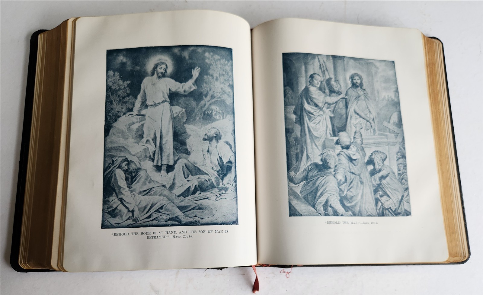 1931 BIBLE MASONIC ILLUSTRATED FOLIO antique printed in PHILADELPHIA AMERICANA