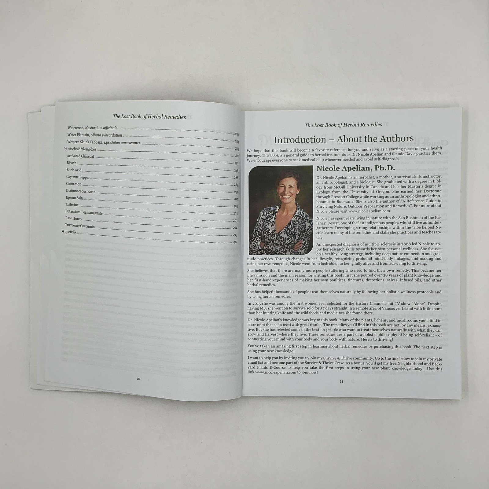 THE LOST BOOK OF HERBAL REMEDIES NICOLE APELIAN CLAUDE DAVIS 2021 PAPERBACK